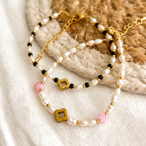 DIY inspiratie - Armbandjes met hematiet klavertjes