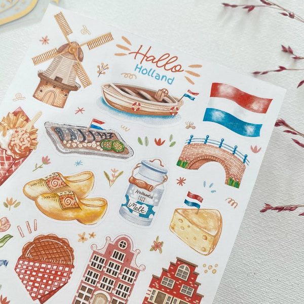 Stickervel Lettoon A6 - Hallo Holland
