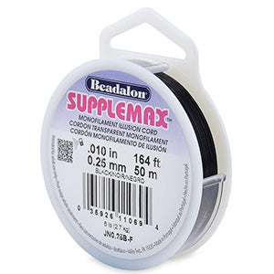 Beadalon rijgdraad Supplemax 0.25mm 50 meter Black