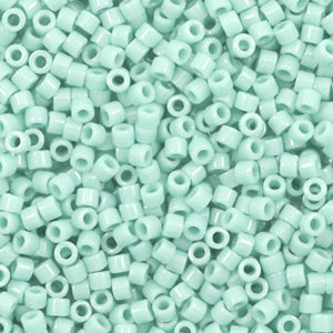 Miyuki Delica 11/0 Duracoat Opaque Dyed Mint Aqua Blue