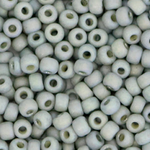 Miyuki Rocailles 6/0 Opaque Glazed frosted Rainbow Grey
