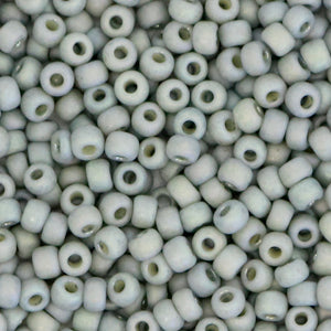 Miyuki Rocailles 8/0 Opaque Glazed frosted Rainbow Grey