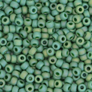 Miyuki Rocailles 11/0 Opaque Glazed frosted Turtle Green - 5 gram