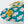 Laad afbeelding in galerie, Schaaltje Hart Flowers Blue