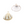 Laad afbeelding in galerie, Bedel Schelp Met Gouden Details - 1 stuk