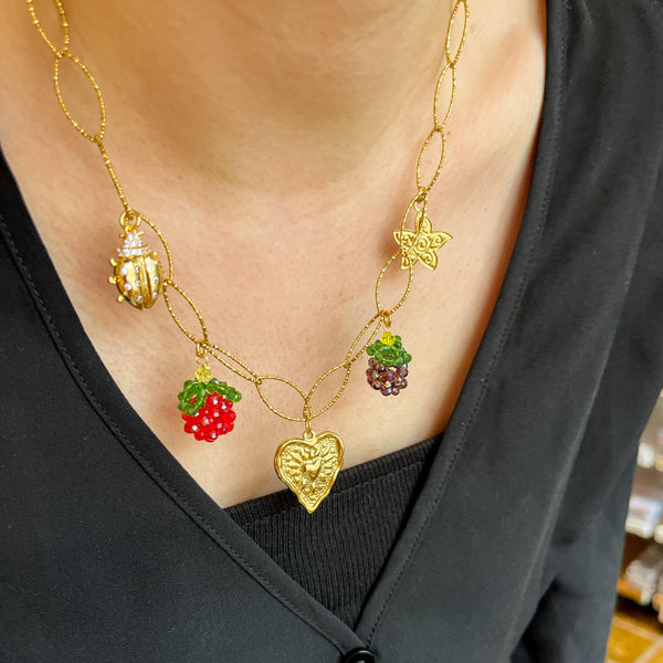 DQ Bedel Lieveheersbeestje 20mm Goud - 1 stuk