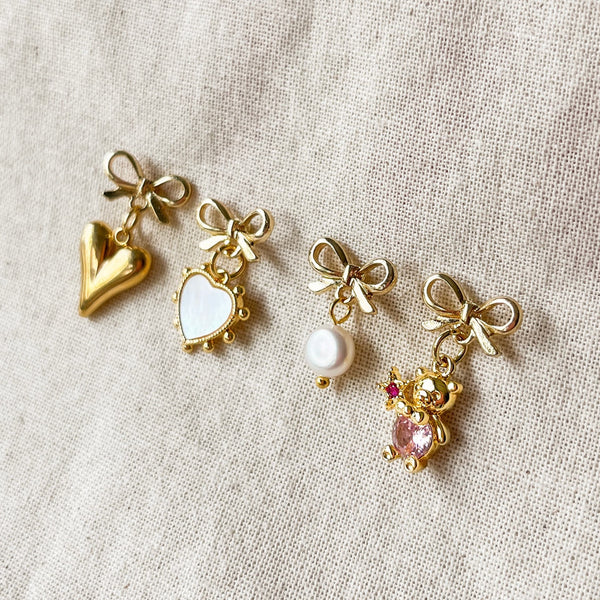 DQ Bedel Beertje Met Toverstaf 14.5mm Roze Goud - 1 stuk