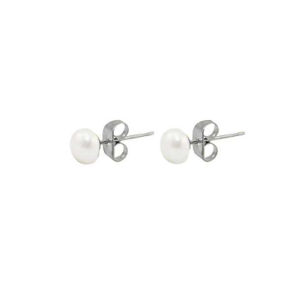 Oorbellen Stud Pearl Six