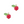 Load image into Gallery viewer, Charm Pendant Faceted Glass Berry Red 13x12mm