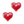Load image into Gallery viewer, Keramiek Kraal DQ Grieks Hart Bonfire Red 27x31mm - 1 Stuk