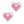 Load image into Gallery viewer, Keramiek Kraal DQ Grieks Hart Pink 27x31mm - 1 Stuk
