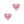 Load image into Gallery viewer, Keramiek Kraal DQ Grieks Hart Pink 21x23mm - 1 Stuk