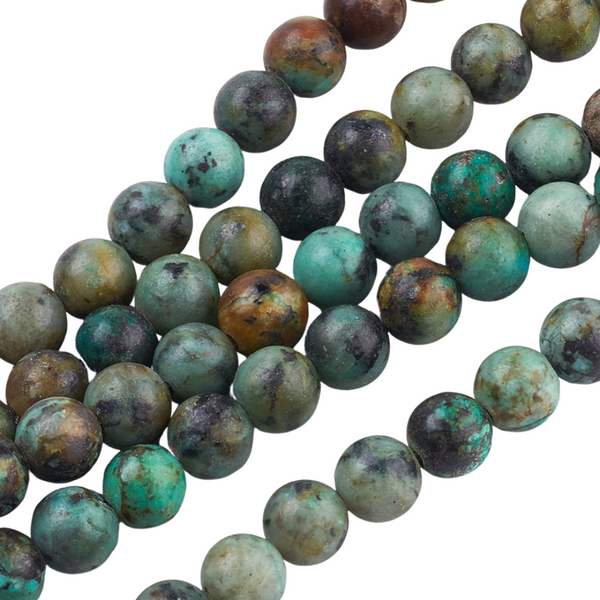 6mm Natuursteen Kralen Rond Afrikaanse Jaspis - 10 stuks