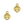 Load image into Gallery viewer, DQ Bedel Regenboog 12mm Goud - 1 stuk