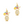 Load image into Gallery viewer, DQ Bedel Zomer Cocktail Zirkonia 17.5mm Goud - 1 stuk