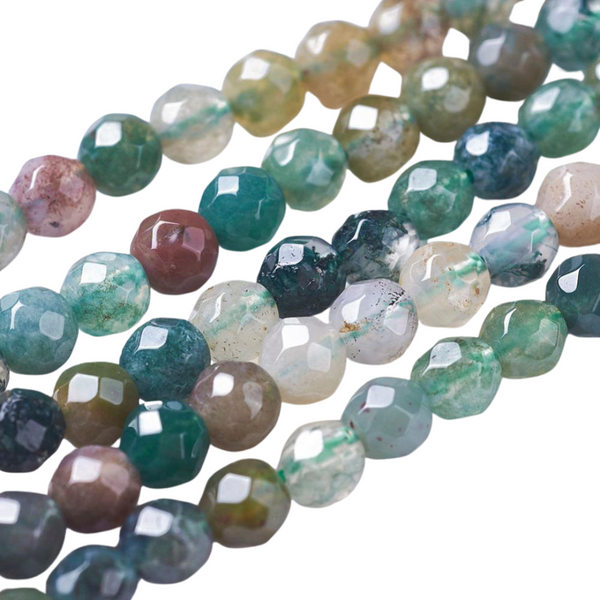 Natuursteen Kralen Facet Rond Indian Agaat 3mm - 130 stuks