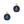 Load image into Gallery viewer, DQ Bedel Anker 15mm Donkerblauw Goud - 1 stuk