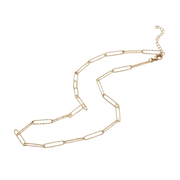 Ketting Basis Paperclip Texture Chain