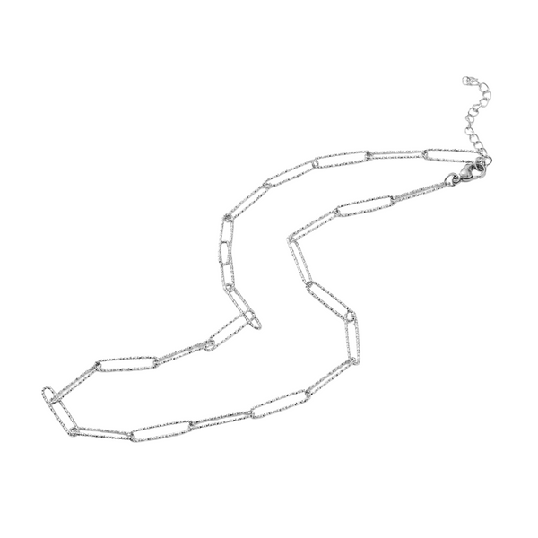 Ketting Basis Paperclip Texture Chain