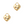 Laad afbeelding in galerie, Bedel (Stainless steel) Hart Met Steentjes 17.5mm Goud - 1 stuk