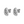 Load image into Gallery viewer, Oorbellen Stud Drop Croissant Mini