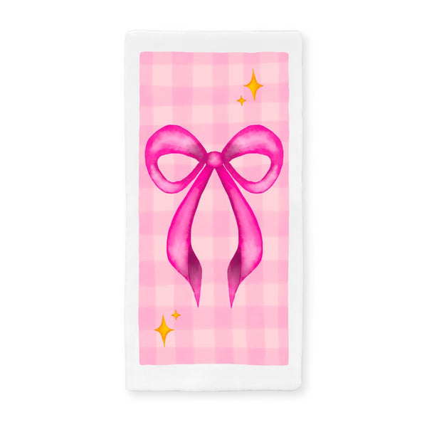 Tegeltje Met Illustratie Bits Of Bliss - Roze Strik