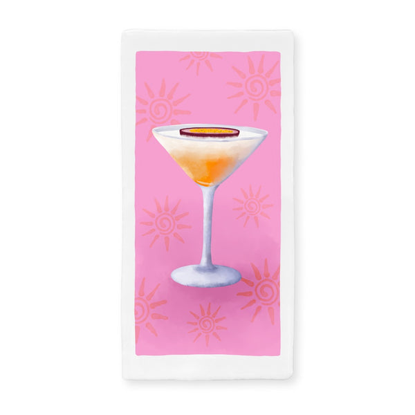 Tegeltje Met Illustratie Bits Of Bliss - Cocktail Pornstar Martini