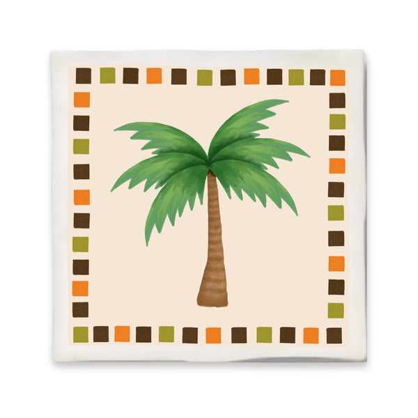 Tegeltje Met Illustratie Bits Of Bliss - Palmboom