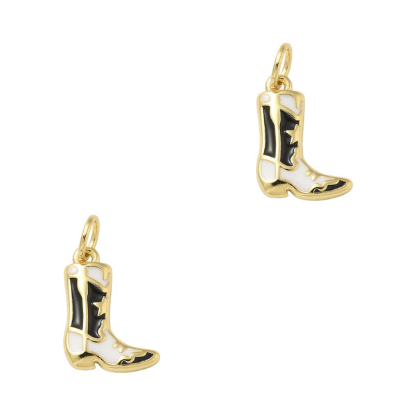 DQ Bedel Cowboy Laars 13.5mm Zwart Goud - 1 stuk