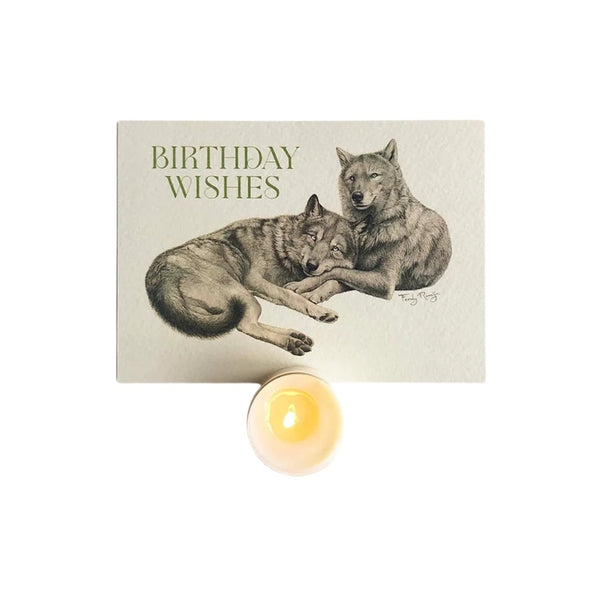 Feu de Mer Kaart Met Geurkaars - Birthday Wishes