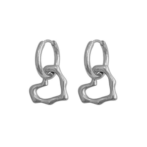 Oorbellen Hoop Open Heart