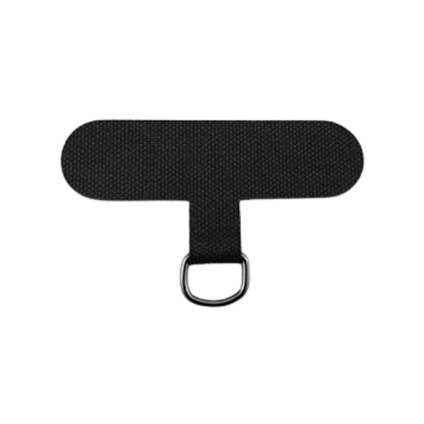 Telefoonkoord Lanyard Bevestiging Zwart Rechthoek - 1 stuk