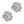 Laad afbeelding in galerie, Bedel (Stainless steel) Bloem Tudorroos 27mm Zilver - 1 stuk