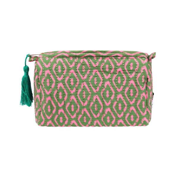 Make Up Tasje Retro - Groen Roze