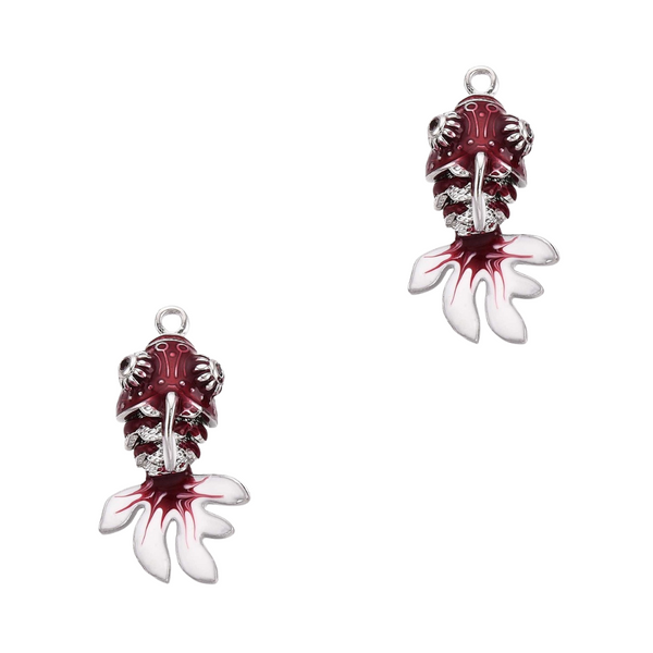 BQ Bedel Vintage Vis 27.5mm Rood Zilver - 1 stuk