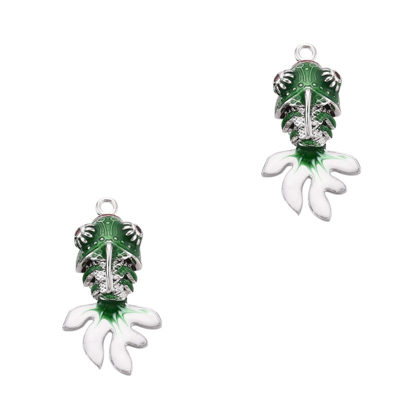 BQ Bedel Vintage Vis 27.5mm Groen Zilver - 1 stuk