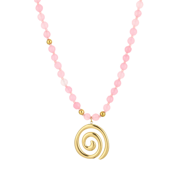 Ketting Spiral Pink