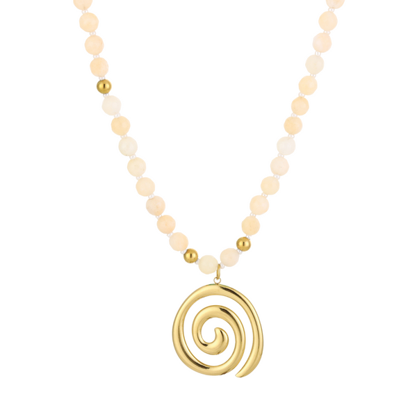 Ketting Spiral Beige