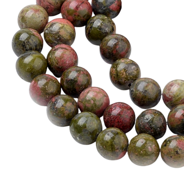 10mm Natuursteen Kralen Unakiet - 10 Stuks