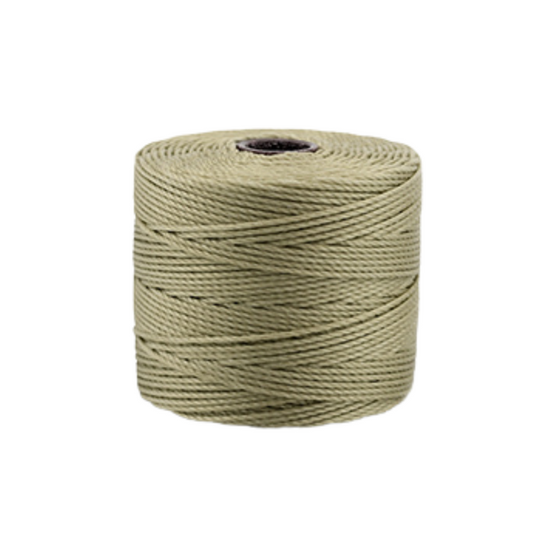 Nylon S-Lon draad 0.5mm Khaki - per meter