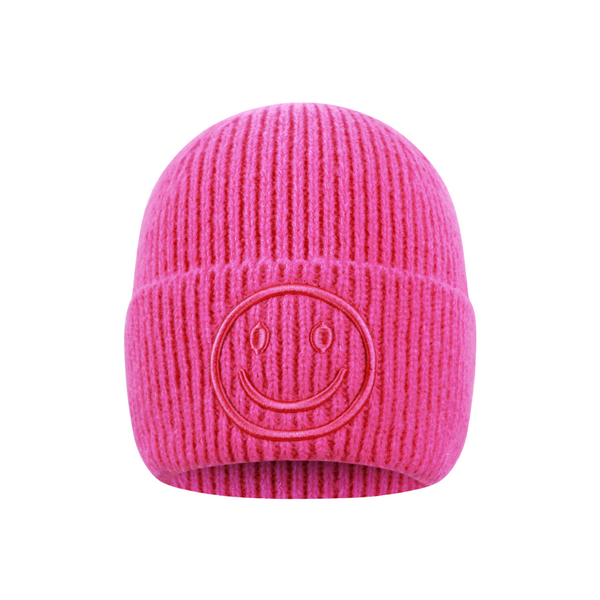 Muts Smiley Fuchsia Roze