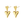 Laad afbeelding in galerie, Oorbellen Stud Double Heart
