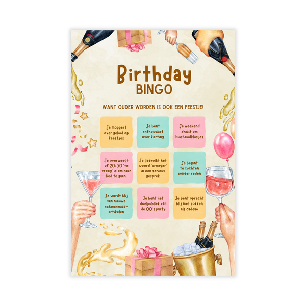 Kaartje Birthday Bingo
