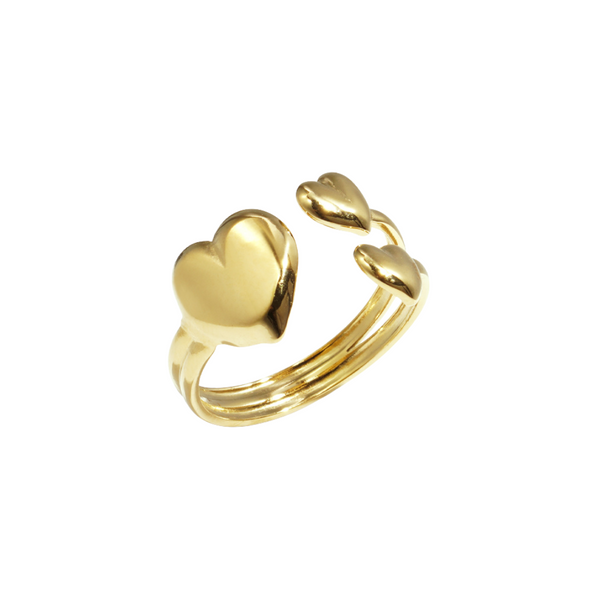 Ring Triple Heart