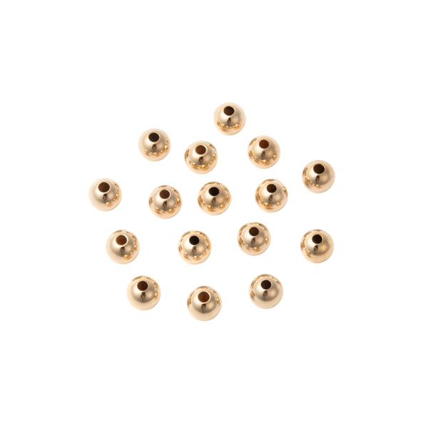 Metalen Kralen 14k Gold Filled 4mm Goud - 10 stuks