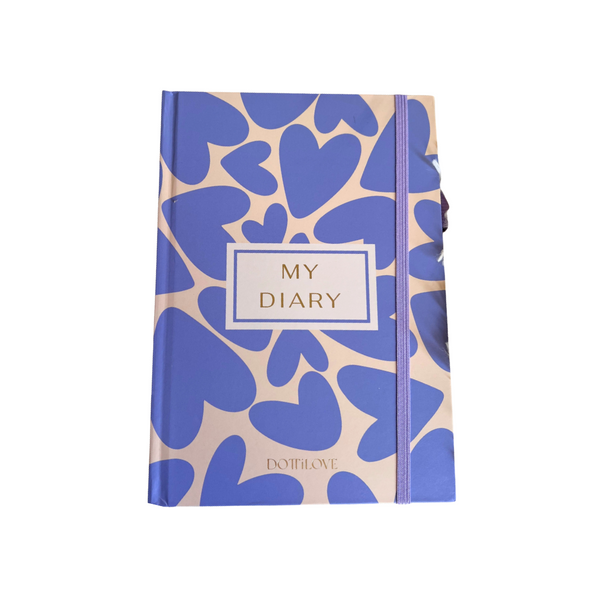 Bullet Journal Blue Hearts