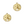 Laad afbeelding in galerie, Bedel (Stainless Steel) Zanddollar 17mm Goud - 1 stuk
