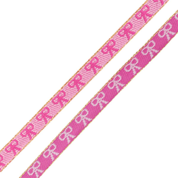 Lint Strikjes Roze Goud - 1 meter