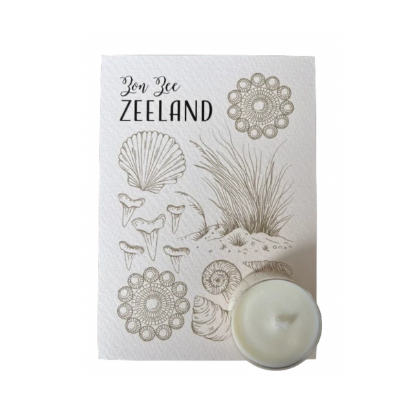 Feu de Mer Kaart Met Geurkaars - Zon Zee Zeeland