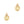 Load image into Gallery viewer, DQ Bedel Lieveheersbeestje 20mm Goud - 1 stuk